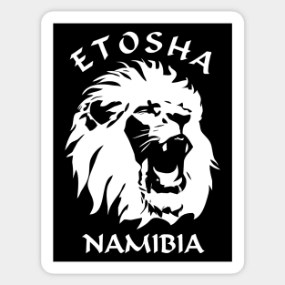 Etosha National Park - Namibia | Lion Face Sticker